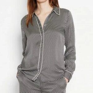 Kate Moss x Equipment Silk Star Print Pajama Top - Limited Edition - Size M